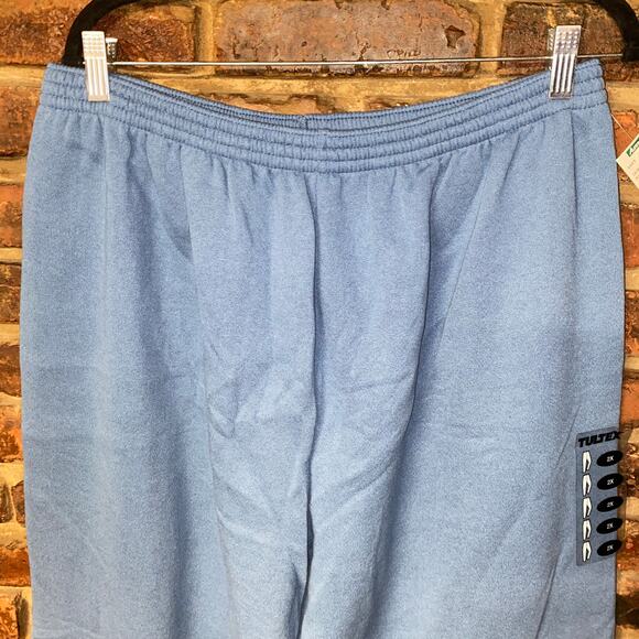 NWT Tultex Blue Elastic Waist Pull-On Jogger Sweatpants Pants Women's Size 2X - Picture 2 of 5